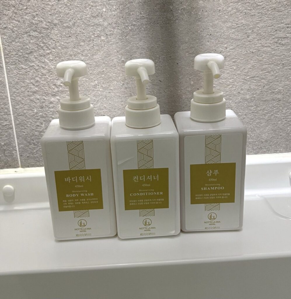 ノッテ ラ ミアのバスアメニティ