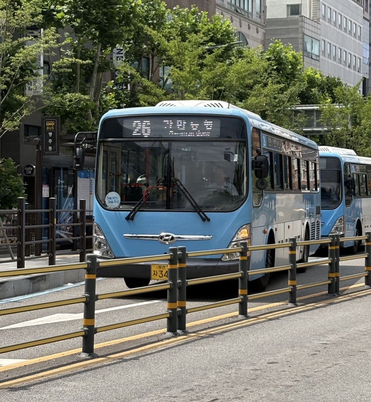 釜山の市内バス