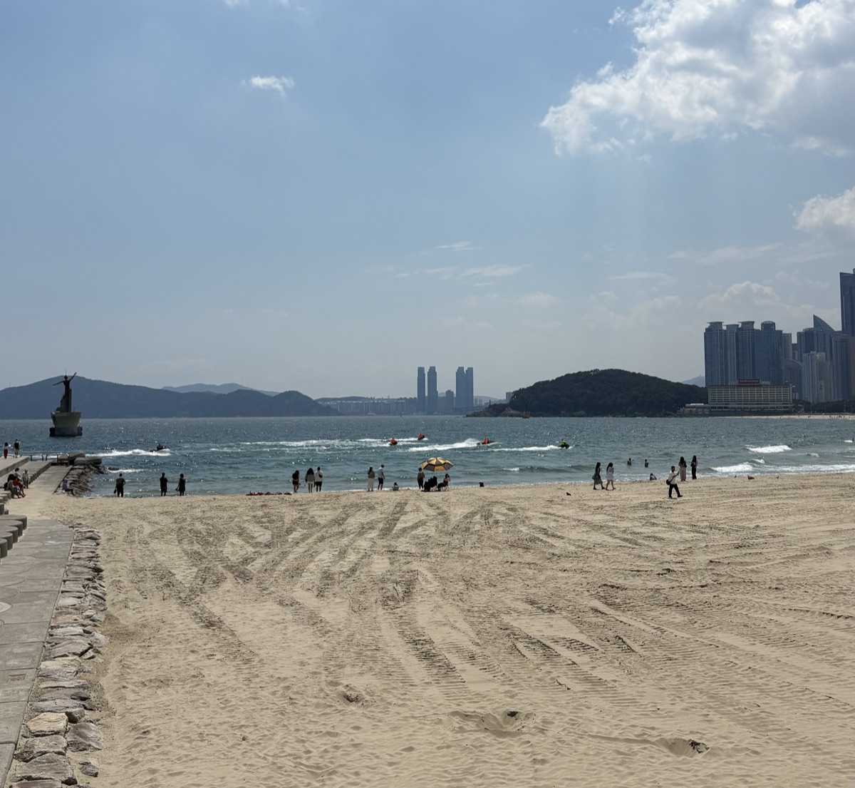 海雲台の海と砂浜